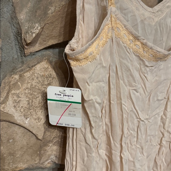 NWT Cotton and lace Godet slip dress - Picture 4 of 12